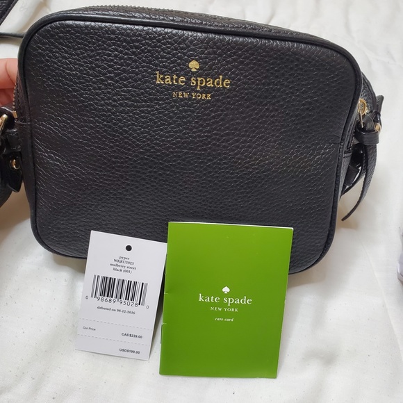 kate spade Handbags - Kate Spade Mulberry Street Paper Crossbody Bag Black Pebbled Leather